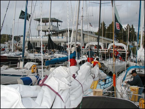 Vallejo YC though a forest of masts